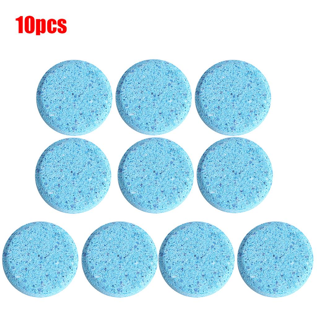 10 шт. Шипучие таблетки для чистки лобового стекла автомобиля Ультра-прозрачный очиститель для домашнего стекла Моющее средство для чистки туалета Концентрат