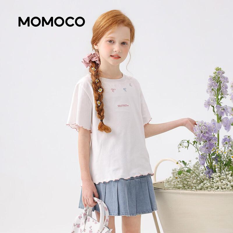 Летняя футболка с коротким рукавом для девочек MOMOCO