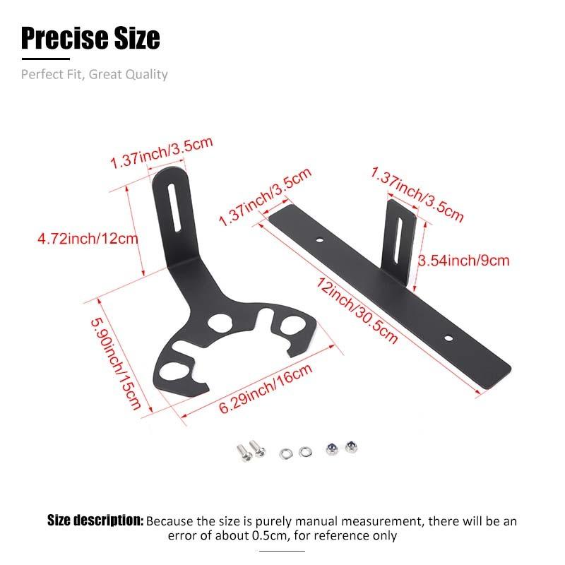 US Regulations Spare Tire License Plate Holder Bracket Mounting Fit For Jeep Wrangler TJ JK JL For Suzuki Jimny For Ford Bronco Exterior Accessories