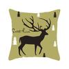 Ins Nordic Style Short Plush Linen Pillowcase Single-sided Printed Cushion Cover Pillowcase
