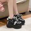 Women Mesh Chunky Sneakers Autumn High Platform Shoes 10CM High Heels Wedges Casual Shoes Woman Breathable Sports Dad Sneakers