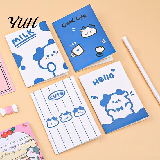 Adorable Cartoon Notepad 4Pcs Cute Notebook Set 64K Mini for Kids Students Portable Smooth Paper Ink Journal School Prizes And Party Favors