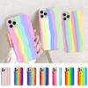Original Rainbow Phone Case for iPhone 11 12 13 Mini Pro Max 8 7 6 6S Plus X 5 SE 2020 XR XS Case Shell