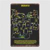 Dedust2 Csgo Map Overview Poster Metal Plaque Wall Mural Wall Decor Cave Pub Personalized Tin Sign Posters