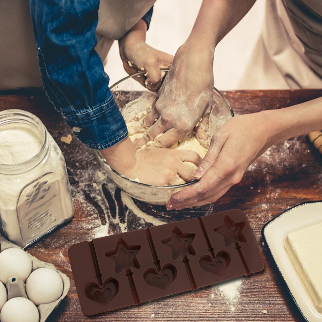 Силиконовая форма для шоколада «Звезда, сердце, любовь, валентинка» для льда и леденцов для детей