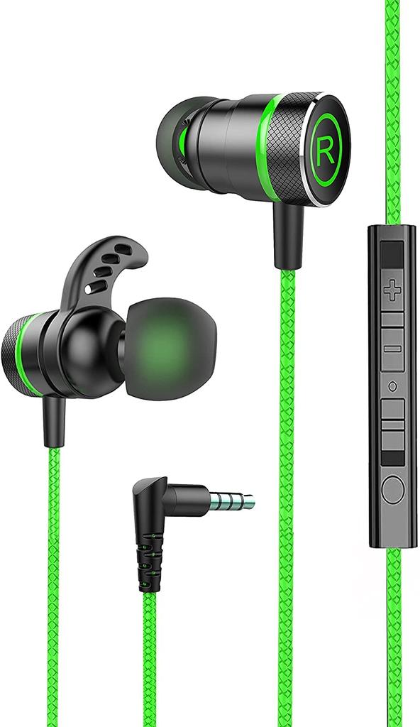 Kasott Soundmaster Pro V1 Gaming Earphones with Microphone Mute Bass Emphasis Earphones Headphones Canal Type Nintendo Switch Xbox Wired Smartphone