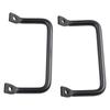 2Pcs Cabinet Pull Furniture Handle Hardware Kitchen Cabinet Pulls Window Sliding Door Knobs Carbon Steel Black Tray Handle