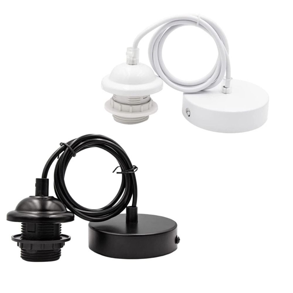 Основание потолочного светильника с полузубцами и кабелем 1 м Основание абажура E27 Подвесной держатель лампы Подвесной светильник