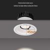 Compact Anti-Glare Recessed Ceiling Spotlight: Full Spectrum Wall Wash Light for Living Room