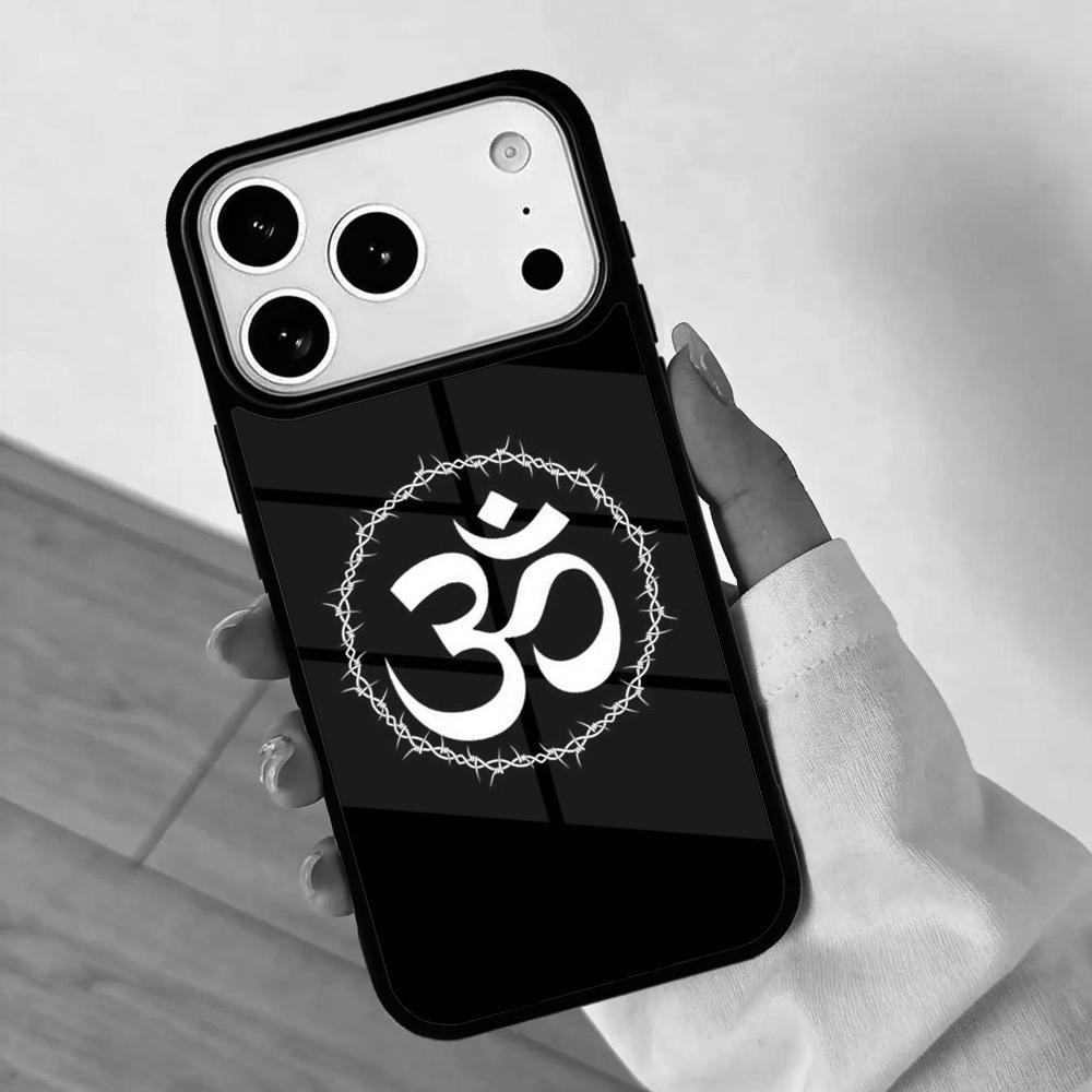 Om Yoga Symbol Hindu Logo Mobile Phone Case for IPhone 17 AIR 16pro Max 15 14 13 12 11 Bumper Cover