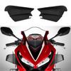 Pair Race Motorcycle Side Fairing Winglet Splitter Black For Honda Yamaha Suzuki