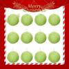 12 шт. плюшевых рождественских шаров, украшения из лаймово-зеленого пушистого рождественского шара, украшения в виде пушистого эльфа, рождественский подвесной декор