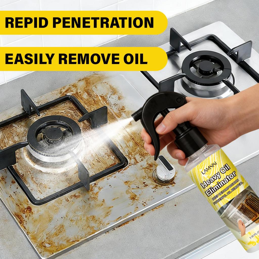 Heavy Oil Eliminator-Repid Remove Oil-Powerful Degreasing-Does Not Hurt The Utensils-Fresh Scent Without Being Pungent-100ml