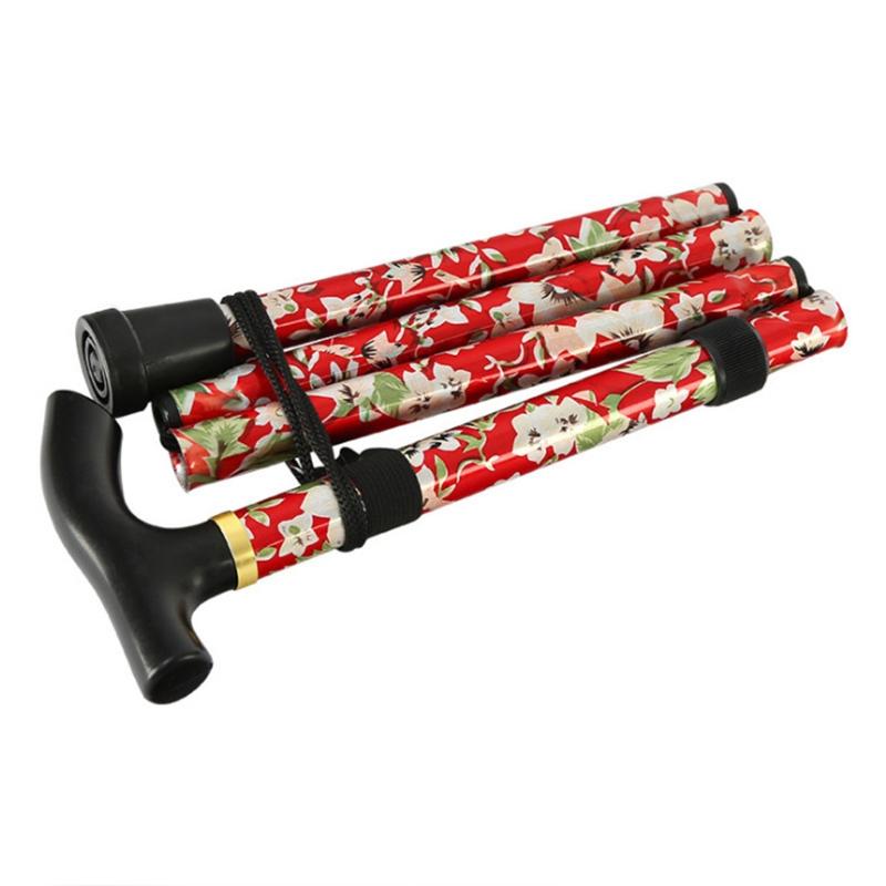 Трость Легко регулируемая по высоте Складная выдвижная трость Легкая