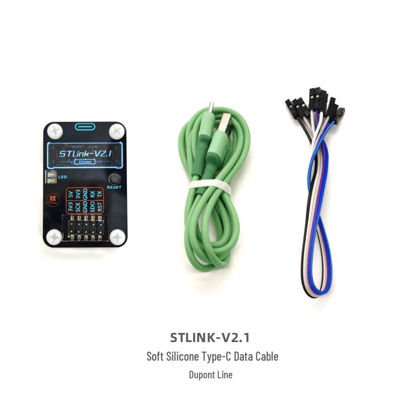 Отладчик ST-LINK V2.1 и кабель для программирования STM32 с последовательным портом