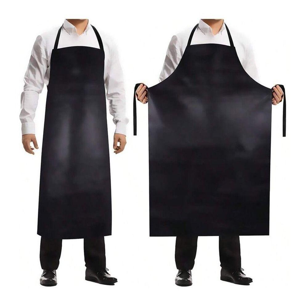 Oil-proof Kitchen Apron PU Leather Cooking Work Clothes New Catering Waiter Work Clothes  Unisex