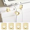 1/4Pcs Metal Cable Organizer Clip Ceiling Hanging Lamp Cord Organizer Fixator Holder Keeper Charging Cord Power Supply Wire Management Clamp
