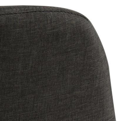 Wilma UPHOLSTERED CHAIR, grey, METAL LEGS, varnished