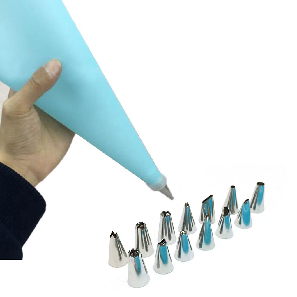 Cake Decorating Tools DIY Kitchen Stainless Steel Cream Nozzles Kit Cupcake Confectionery Pastry Making Props for Household