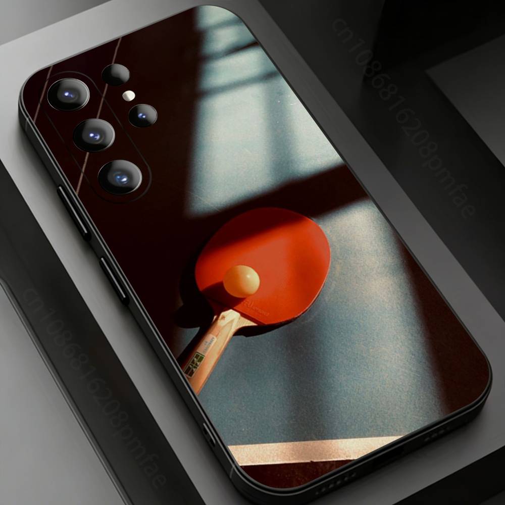 Sport Ping Pong Phone Case for Samsung Galaxy S20,23 Ultra S24,22 Plus S25,26,21FE TPU Cover