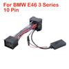 Bluetooth-совместимый музыкальный аудиоадаптер, музыкальный ресивер, модуль для BMW E46 3 серии, 10-контактный аудиокабель без потерь AUX IN, адаптер