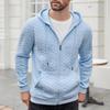 Новая спортивная однотонная толстовка с капюшоном на молнии для мужчин