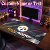 Pittsburgh Steelers Customized Name Text Mouse Pad, Large Desk Mouse Mat Personalized Home Office Present