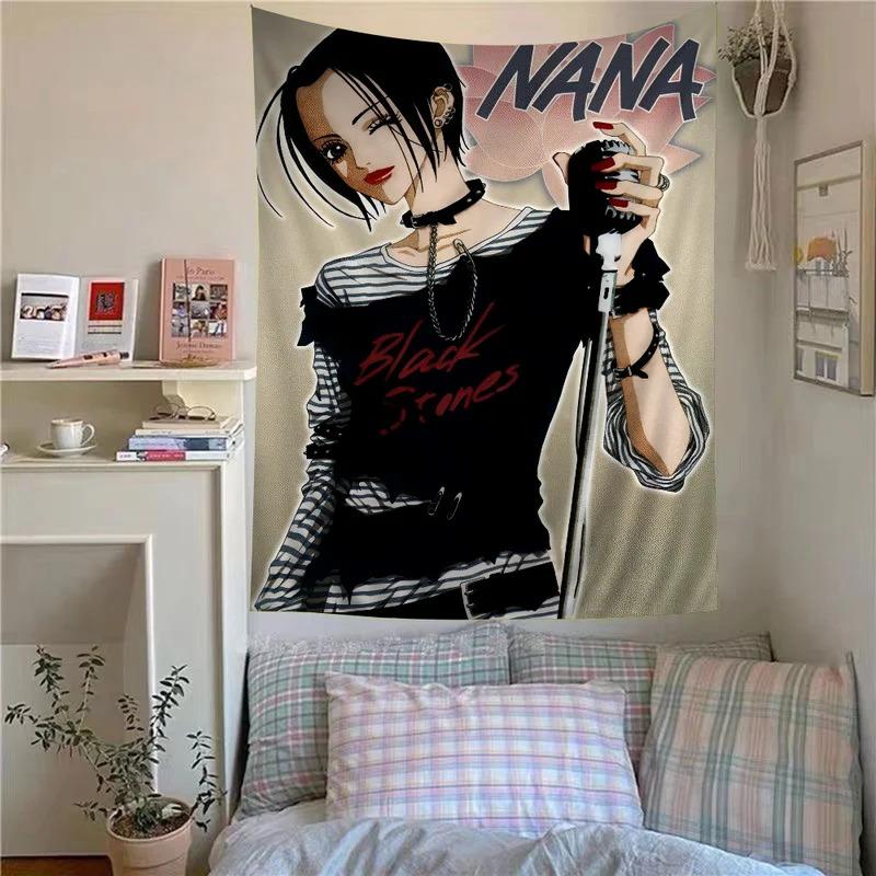VIKAMA Japanese Girl Butterfly Art Tapestry Bedroom Bedhead Personalized Decoration Dormitory Atmosphere Tapestry