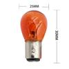 10 шт. DC12V 380 BAY15D 1157 21/5 Вт натуральное белое стекло двойная нить накаливания теплый белый автомобильный DRL стоп-сигнал галогенная лампа