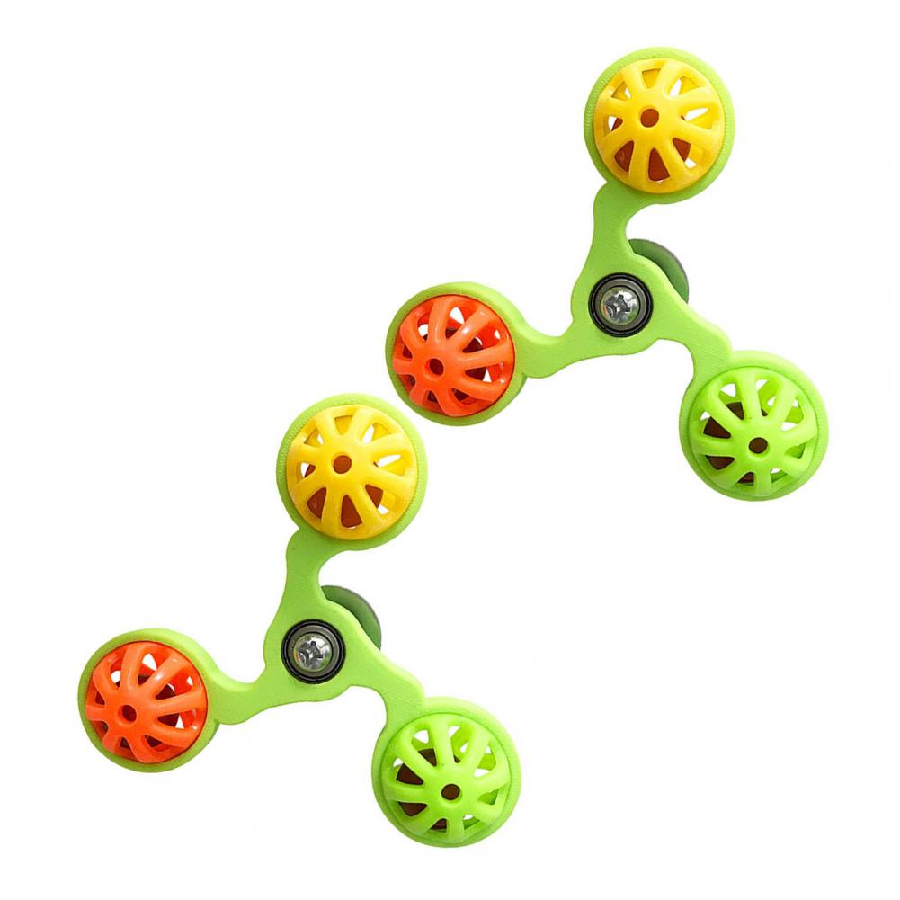Parrot Toy Bird Boredom Buster Parrot Spinner Rattle Toys Set Bird Cage Wheel Toys Colorful Chewing Exercise for Budgies