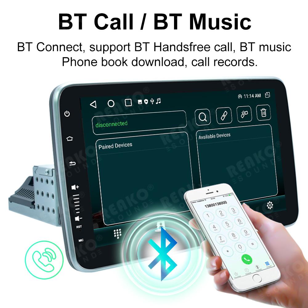 1 din Carplay Android Auto 9-дюймовый вращающийся на 360° сенсорный экран автомобильное радио WIFI GPS USB BT Автомагнитола Мультимедийный проигрыватель