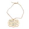 20 Sets Wood Thank You Tag  Crafts Wooden Thanksgiving Gift Wrapping Tag Card Decoration with Rop