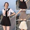 Women Grils Summer Short Skirt High-Waist Pleated Mini Skirt A-Line Slim Skirts