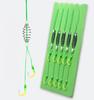 5pcs/set Fluorescent Green Strong Sharp Spring Hooks High Carbon Steel Fishing Hook for Saltwater Freshwater Fishing 8# -13#
