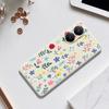 For Xiaomi Redmi Turbo 4 5G/Poco X7 Pro 5G Case Colorful Flower Branches Pattern Printing Straight Edge TPU Phone Back Cover