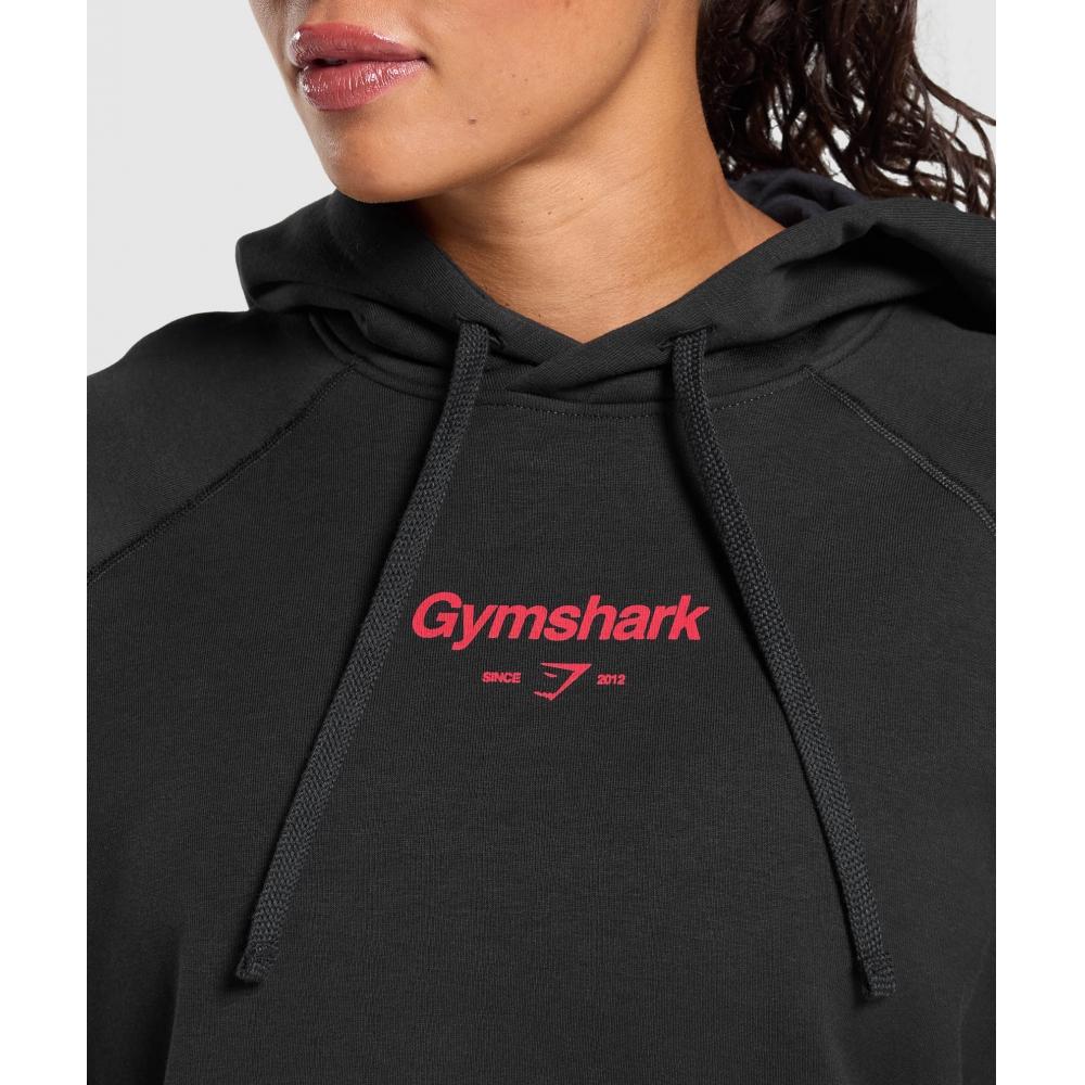 Gymshark Толстовка с капюшоном Bigger Quads Than Your Ex Brushed Black B2b3n Bb2j