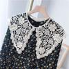 Spring and Autumn Lace Piece Hollow Lace Fake Collar Versatile Decorative Silk Scarf Collar Shawl Neck Protection