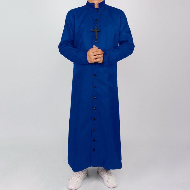 Amazon Halloween Priest Costume Godfather Cosplay Costume Medieval 5-Color Priest Role-Playing Cosplay Outfit