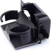 Dasbecan Gray Rear Seat Cup Holder Console Box Assembly Compatible with 2006-2012 Nissan Pathfinder 2006- Nissan Frontier 2006-2015 Nissan Xterra