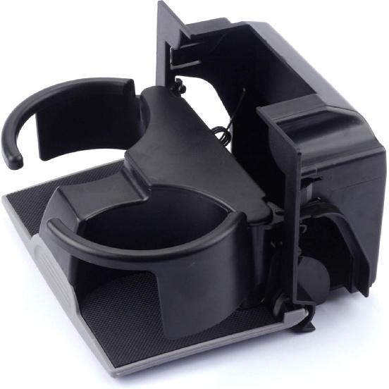 Dasbecan Gray Rear Seat Cup Holder Console Box Assembly Compatible with 2006-2012 Nissan Pathfinder 2006- Nissan Frontier 2006-2015 Nissan Xterra