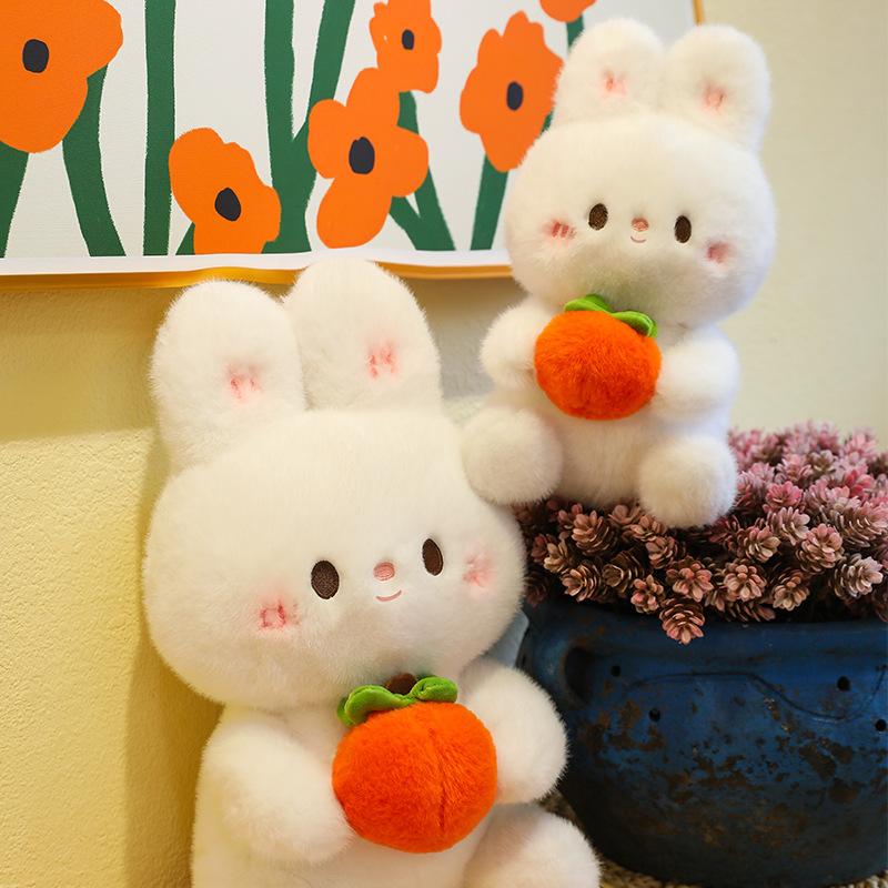 Cute Things Happen Rabbit Plush Toy Doll Creative Persimmon, Ruyi Little Rabbit Doll Girl Gift