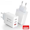 30 Вт USB Type C зарядное устройство Quick Charge 3.0 для iPhone 14 Samsung Xiaomi 3 порта Multi Plug Wall мобильный телефон быстрая зарядка