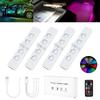 Futwod Sensor 9 LED Bar Foot Ambient Motion RGB Strip Foot Brightness 21 Lighting Universal for Sensor LED USB Set of White Light, Colors, Light,