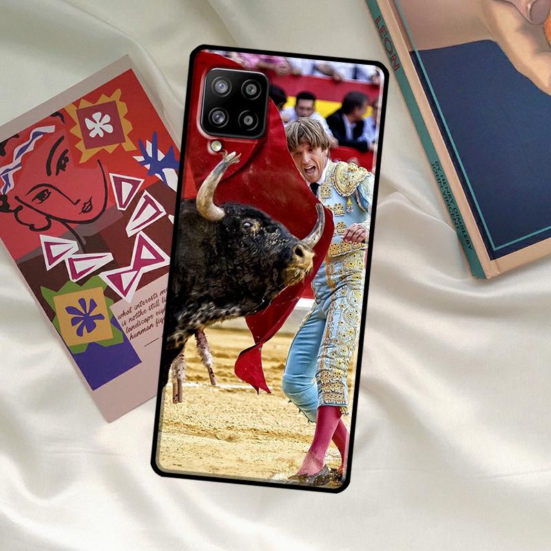 Чехол с быком и матадором для Samsung Galaxy A33 A13 A36 A56 A23 A52 A32 A12 A54 A34 A14 A16 A26 A53 A15 A35 A55