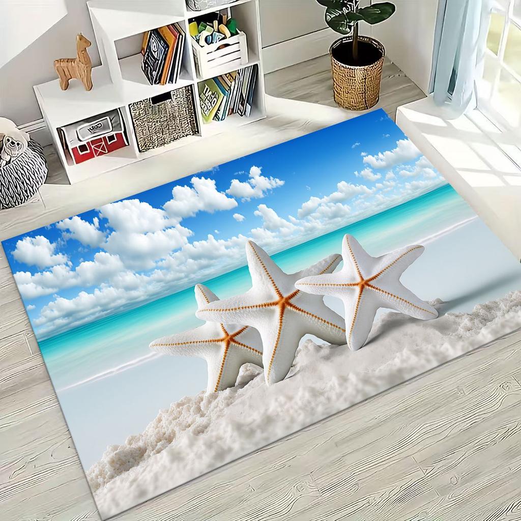 Ковер Dream Starfish Shell Tropical Beach Sea Star Art для спальни, гостиной, дивана, домашний коврик для двери, декор, большой нескользящий коврик для пола