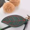 1PC Soft Plush Ball Key Chain Faux Fur Cherry Car PomPom Pendant Keyring
