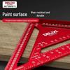 Delixi High-Precision Aluminum Alloy Triangle Ruler