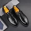 Мужские туфли на каблуках, повседневные, модные, мужские, вечерние, черные, кожаные, мокасины, Sapato Social Masculino, итальянская обувь для мужчин