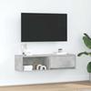 VidaXL TV Cabinet Concrete Grey 100x31x25.5 Cm Engineered Wood, TV Stand, Hi-fi Cabinet, Entertainment Center, TV Buffet, 861478