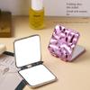 Plating Makeup Mirror Square Compact Mirror Mini Handheld Vanity Mirror  for Woman Girls
